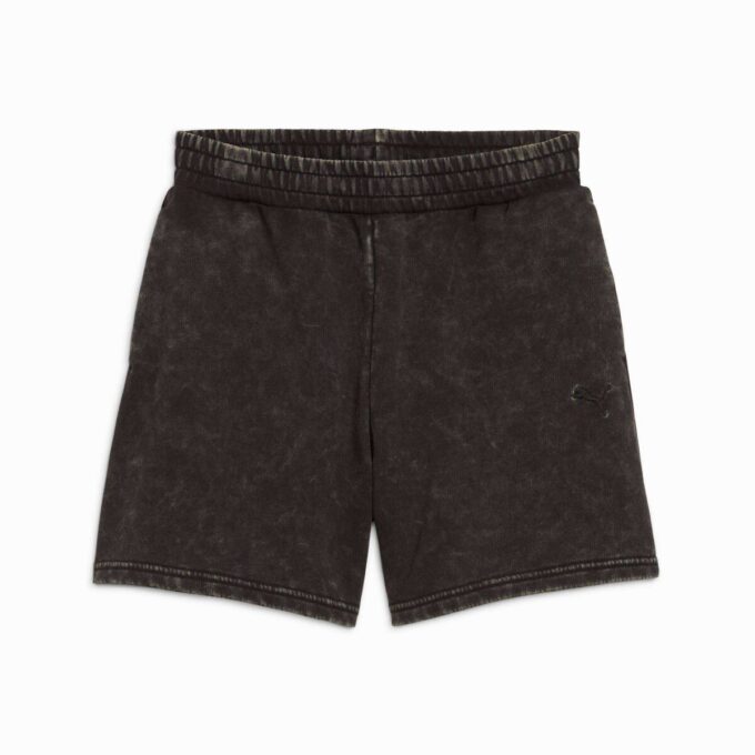 Pantalones cortos con lavado ácido para mujer de Elevated Essentials Pantalones cortos con lavado ácido para mujer de Elevated Essentials