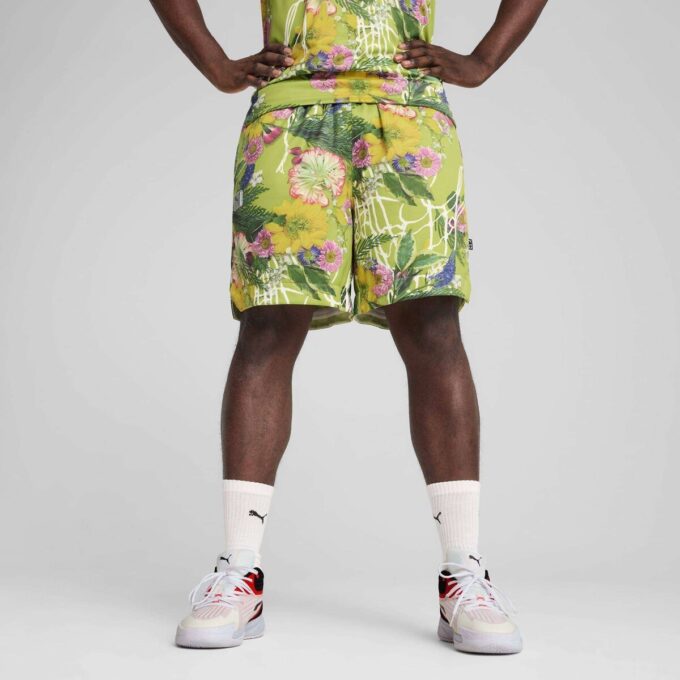 Pantalones cortos de baloncesto Dunked In Florals para hombre Pantalones cortos de baloncesto Dunked In Florals para hombre