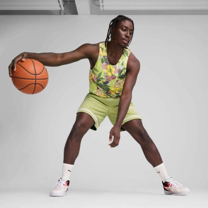 Pantalones cortos de baloncesto Dunked In Florals para hombre Pantalones cortos de baloncesto Dunked In Florals para hombre