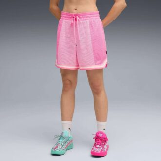 Pantalones cortos de baloncesto Stewie Timeless para mujer de 5,25″ que absorben la humedad
