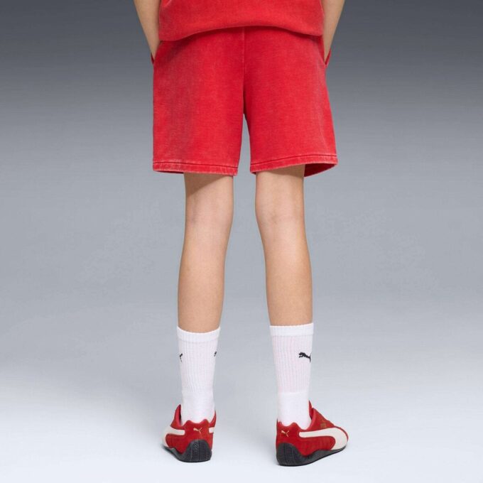 Pantalones cortos de deporte de motor para niños grandes de la Scuderia Ferrari Sportswear Pantalones cortos de deporte de motor para niños grandes de la Scuderia Ferrari Sportswear