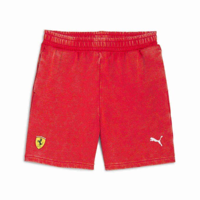 Pantalones cortos de deporte de motor para niños grandes de la Scuderia Ferrari Sportswear Pantalones cortos de deporte de motor para niños grandes de la Scuderia Ferrari Sportswear