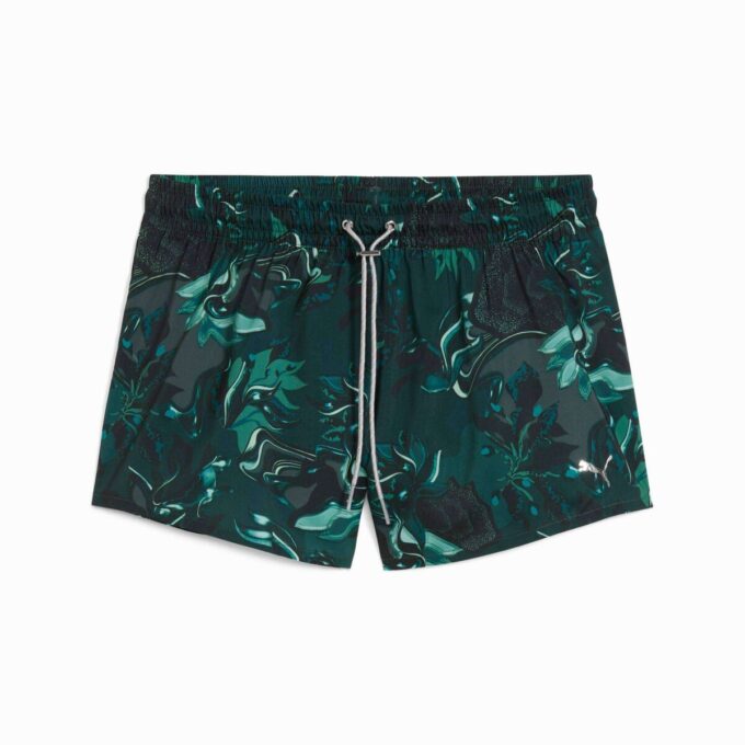 Pantalones cortos de entrenamiento tejidos Green Terrains para mujer Pantalones cortos de entrenamiento tejidos Green Terrains para mujer