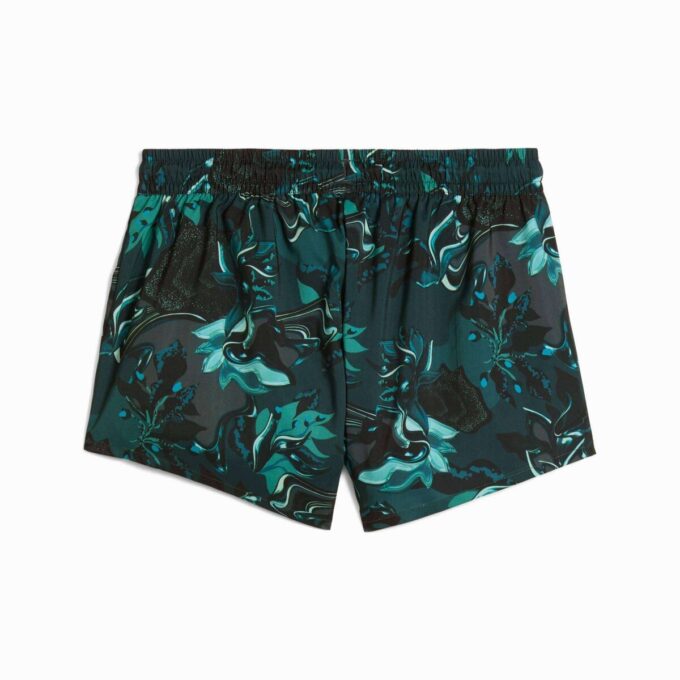 Pantalones cortos de entrenamiento tejidos Green Terrains para mujer Pantalones cortos de entrenamiento tejidos Green Terrains para mujer