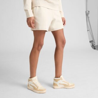 Pantalones cortos de tiro medio de 13 cm para mujer de Elevated Essentials Pantalones cortos de tiro medio de 13 cm para mujer de Elevated Essentials