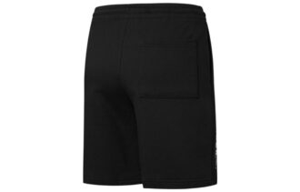 Pantalones cortos deportivos casuales con logotipo bordado en negro