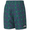 Pantalones cortos deportivos casuales PUMA x The Hundreds con estampado cruzado, color verde