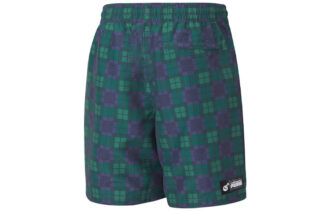 Pantalones cortos deportivos casuales PUMA x The Hundreds con estampado cruzado, color verde