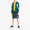 Pantalones cortos deportivos casuales PUMA x The Hundreds con estampado cruzado, color verde