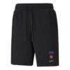 Pantalones cortos deportivos de punto con empalme para entrenamiento de carrera, color negro