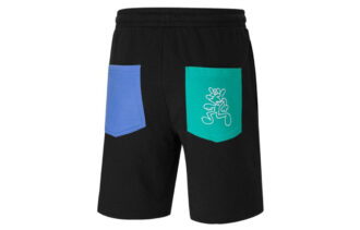 Pantalones cortos deportivos PUMA x MR DOODLE Crossover Funny Graffiti negros