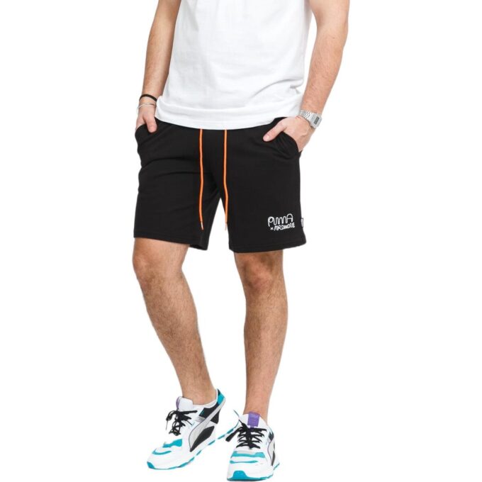 Pantalones cortos deportivos PUMA x MR DOODLE Crossover Funny Graffiti negros