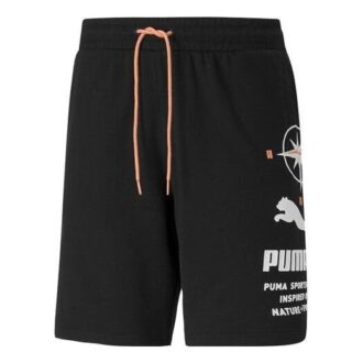 Pantalones cortos gráficos Nature Camp “Negro”