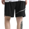 Pantalones cortos para correr Lite Woven de 18 cm (negros)
