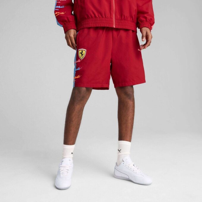 Pantalones cortos T7 de 18 cm para hombre de la Scuderia Ferrari Miami Limited Edition Pantalones cortos T7 de 18 cm para hombre de la Scuderia Ferrari Miami Limited Edition