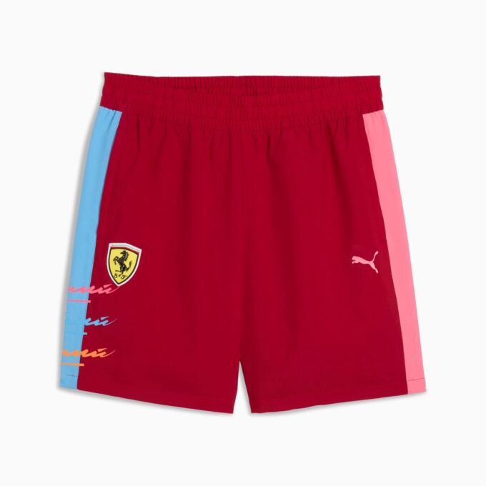 Pantalones cortos T7 de 18 cm para hombre de la Scuderia Ferrari Miami Limited Edition Pantalones cortos T7 de 18 cm para hombre de la Scuderia Ferrari Miami Limited Edition