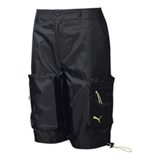 Pantalones cortos tejidos PUMA x Central Saint Martins “Negro y blanco”
