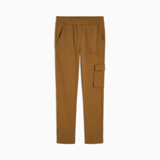 Pantalones deportivos cargo de polar con relieve Essentials para niños pequeños
