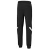 Pantalones deportivos casuales con cordón ajustable, color negro