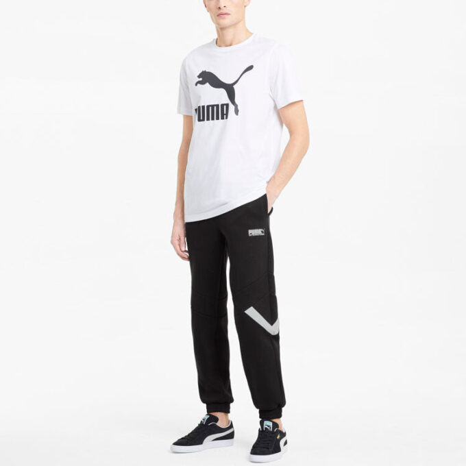 Pantalones deportivos casuales con cordón ajustable, color negro