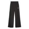 Pantalones deportivos clásicos holgados para mujer, color negro