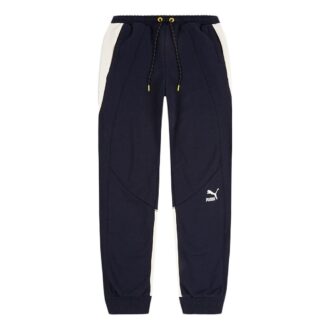 Pantalones deportivos Csm con cordón ajustable en colores contrastantes, color azul