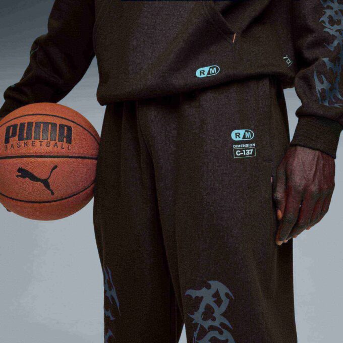 Pantalones deportivos de baloncesto para hombre PUMA x RICK AND MORTY Pantalones deportivos de baloncesto para hombre PUMA x RICK AND MORTY