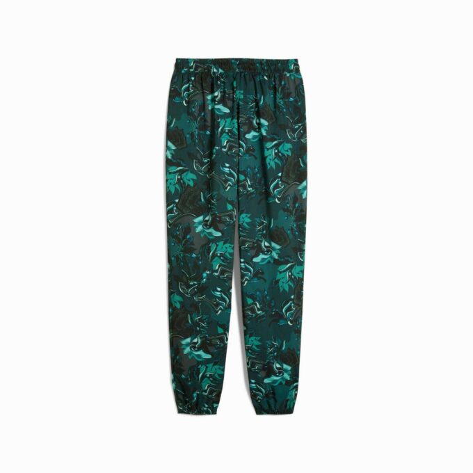 Pantalones deportivos de entrenamiento tejidos para mujer Green Terrains Pantalones deportivos de entrenamiento tejidos para mujer Green Terrains