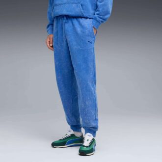Pantalones deportivos de polar con lavado ácido para hombre de Elevated Essentials