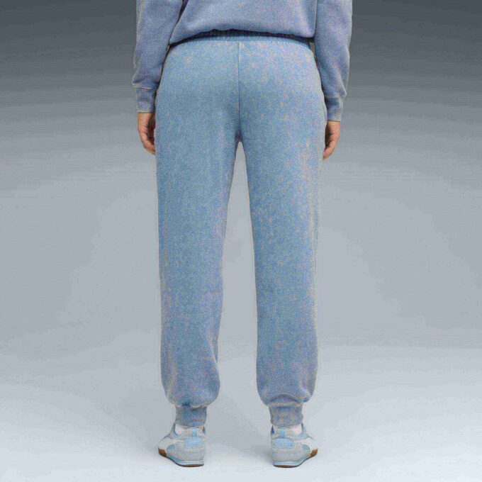 Pantalones deportivos de polar con lavado ácido para mujer de Elevated Essentials Pantalones deportivos de polar con lavado ácido para mujer de Elevated Essentials