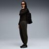 Pantalones deportivos de polar con lavado ácido para mujer de Elevated Essentials Pantalones deportivos de polar con lavado ácido para mujer de Elevated Essentials