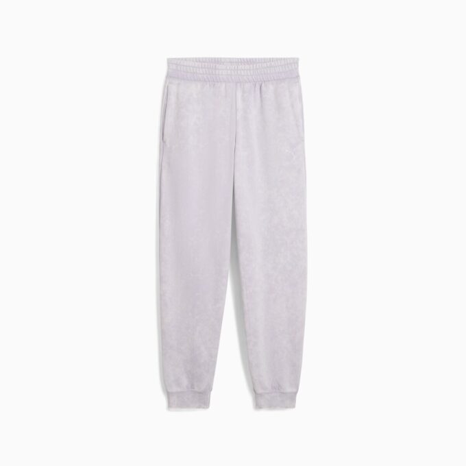 Pantalones deportivos de polar con lavado ácido para mujer de Elevated Essentials Pantalones deportivos de polar con lavado ácido para mujer de Elevated Essentials