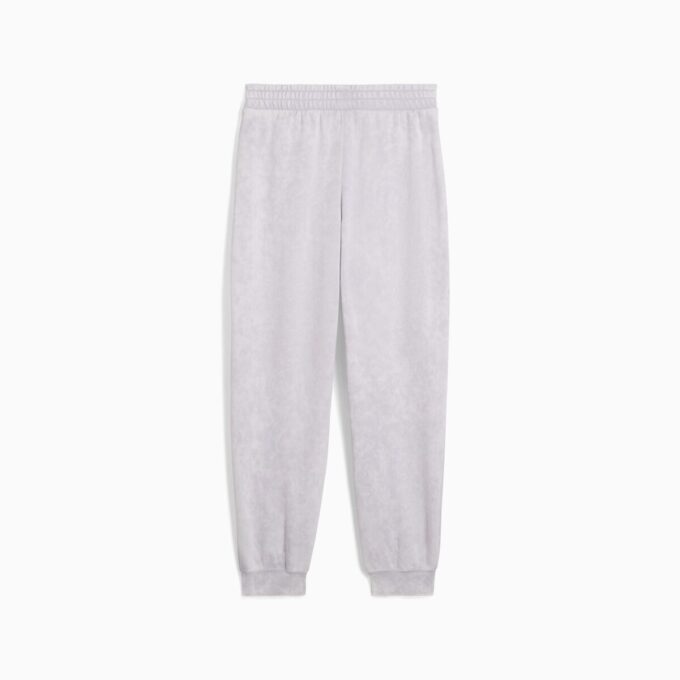 Pantalones deportivos de polar con lavado ácido para mujer de Elevated Essentials Pantalones deportivos de polar con lavado ácido para mujer de Elevated Essentials