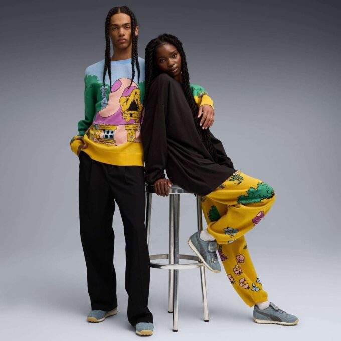 Pantalones deportivos de punto FENTY x PUMA x SMURFS Pantalones deportivos de punto FENTY x PUMA x SMURFS