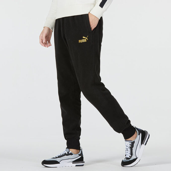 Pantalones deportivos Ess+ Tape Golden! Logo “Negro”