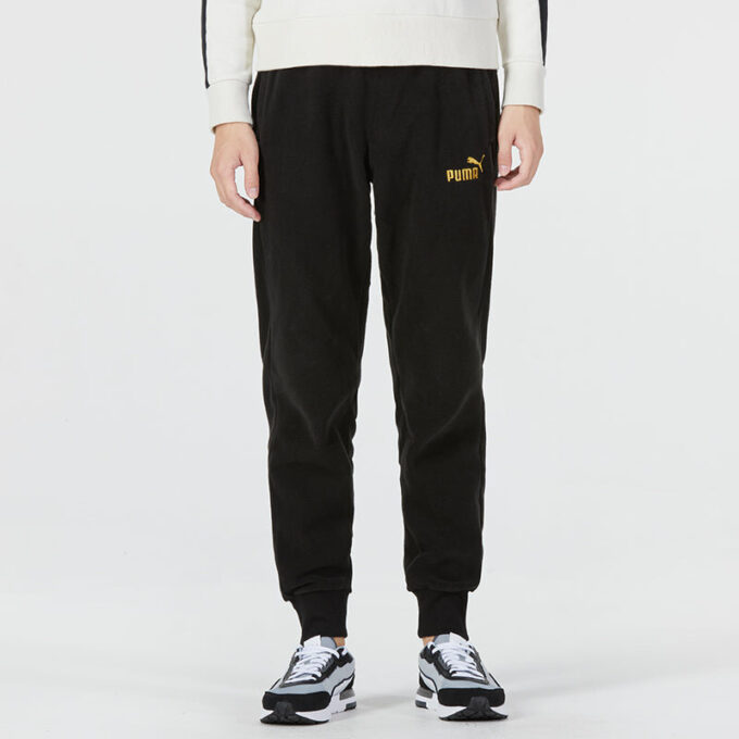Pantalones deportivos Ess+ Tape Golden! Logo “Negro”