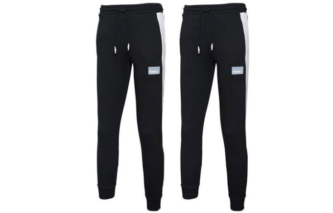 Pantalones deportivos icónicos T7 “Negro y blanco”