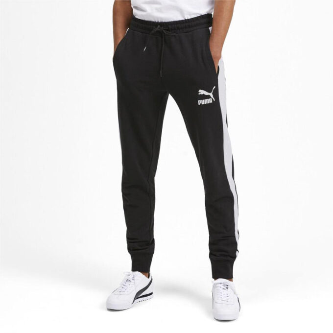 Pantalones deportivos icónicos T7 “Negro y blanco”