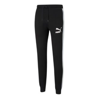 Pantalones deportivos icónicos T7 New Summer para hombre, color negro