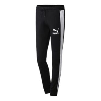 Pantalones deportivos icónicos T7 para mujer, color negro