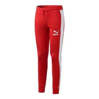 Pantalones deportivos icónicos T7 “Rojo y blanco”