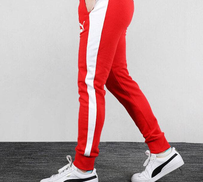 Pantalones deportivos icónicos T7 “Rojo y blanco”