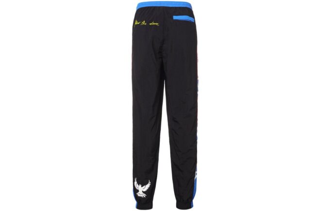 Pantalones deportivos largos PUMA x KS, firmados conjuntamente, para hombre, color negro