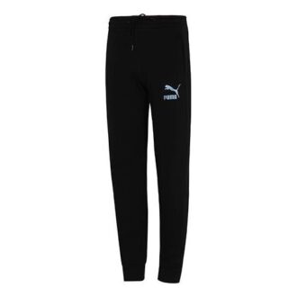Pantalones deportivos negros con estampado del logotipo icónico T7
