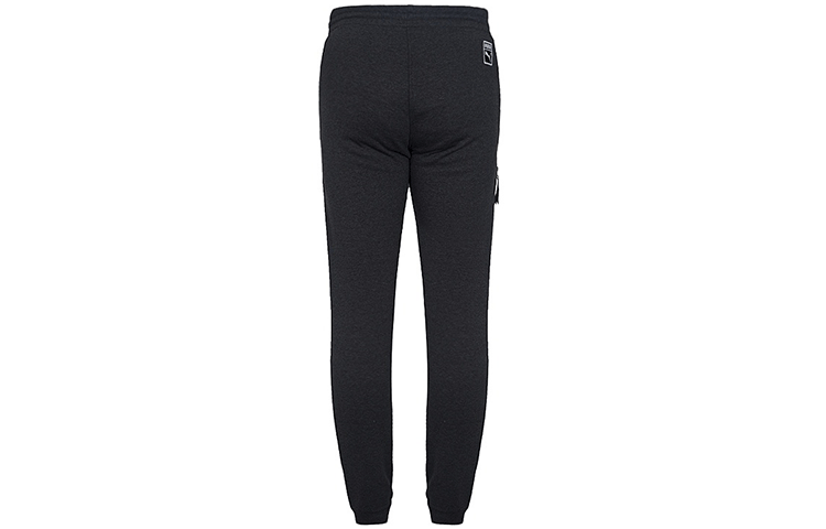 Pantalones deportivos negros con logotipo gráfico de archivo