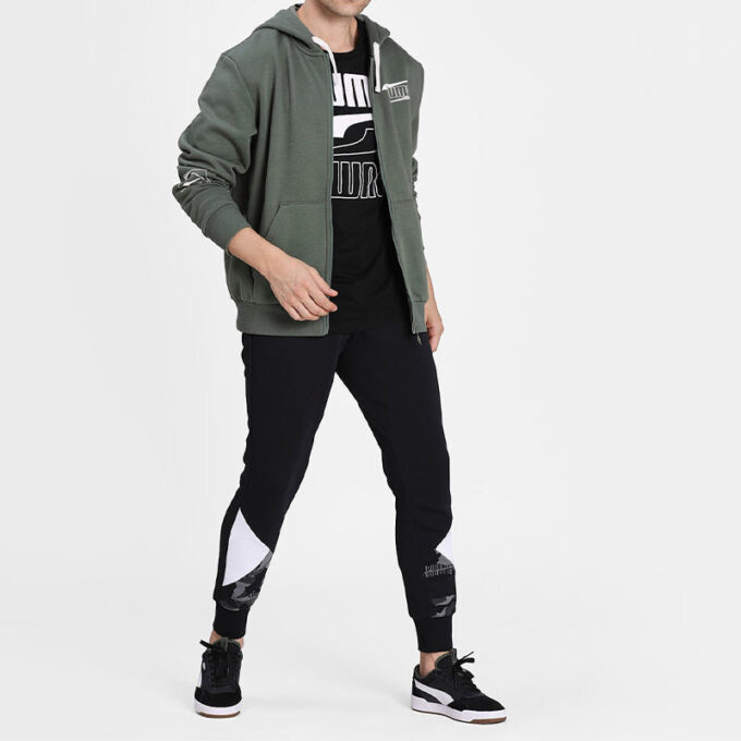 Pantalones deportivos Rebel Camo AOP “Negro”