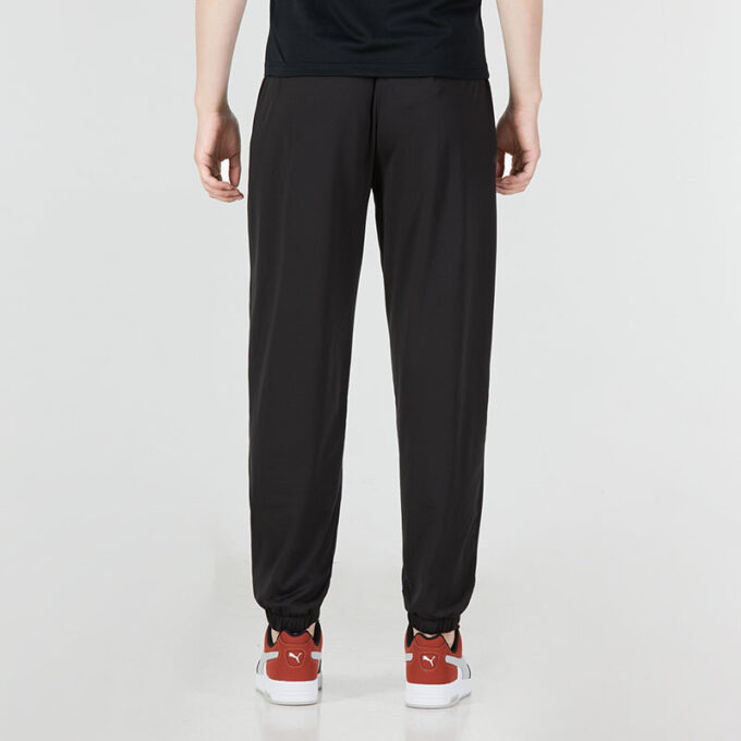 Pantalones deportivos rectos con logotipo en negro