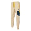 Pantalones deportivos retro “Beige, negro y naranja”