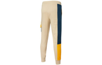 Pantalones deportivos retro “Beige, negro y naranja”