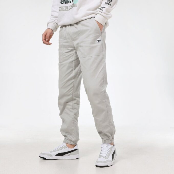Pantalones Downtown Small Logo “Gris Negro”